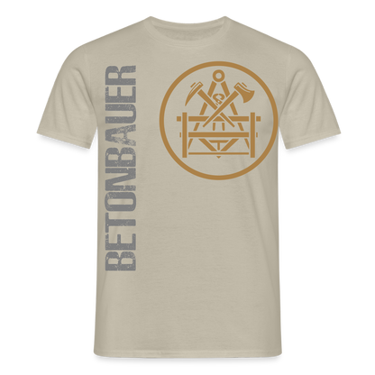 Unisex T-Shirt "Betonbauer" Sandbeige Männer T-Shirt