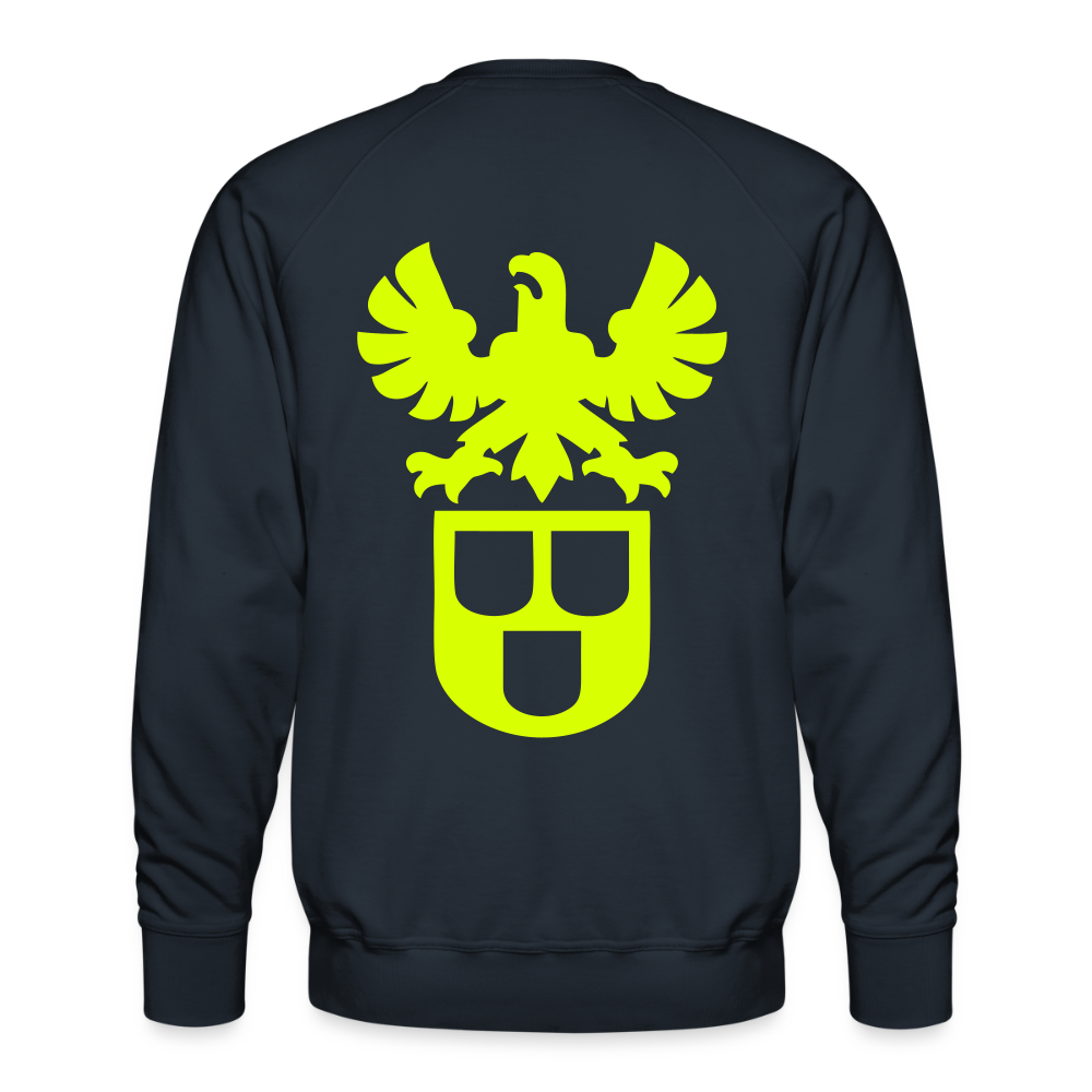 Unisex Premium Pullover "Lackierer" neongelb Navy Männer Premium Pullover