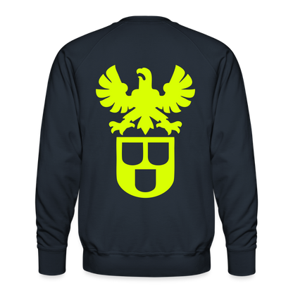 Unisex Premium Pullover "Lackierer" neongelb Navy Männer Premium Pullover