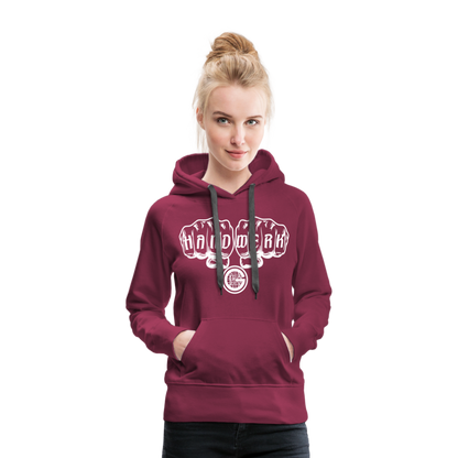 Frauen Premium Hoodie "Gerüstbauer" - Bordeaux
