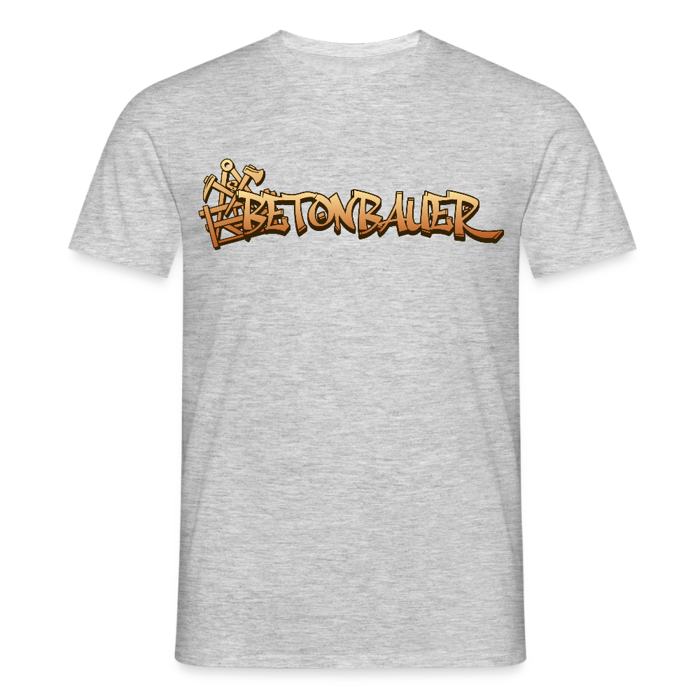 Unisex T-Shirt "Betonbauer" Grau meliert Männer T-Shirt