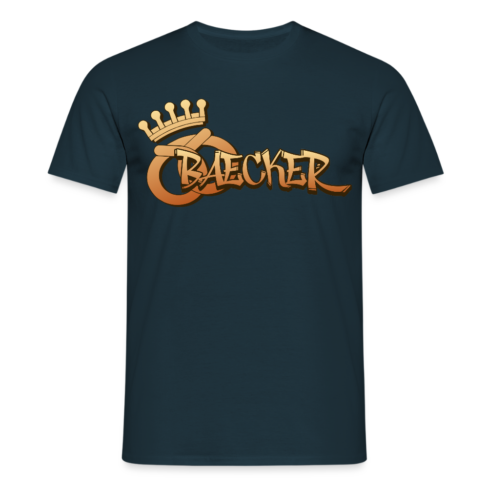 Unisex T-Shirt "Bäcker" Navy Männer T-Shirt