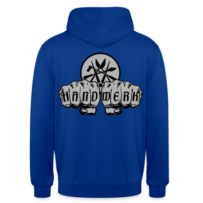 Unisex Hoodie "Spengler" beidseitig bedruckt - Royalblau