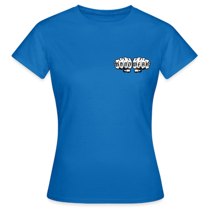 Frauen T-Shirt "KFZ-Mechanikerin" von Spreadconnect, zeigt ein bequemes T-Shirt mit Mechanikermotiv in Damengröße