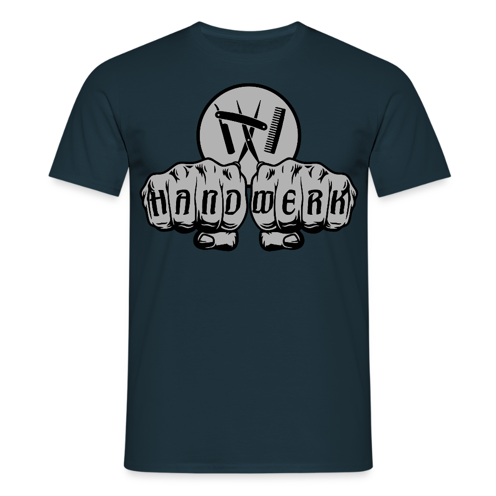 Unisex T-Shirt "Friseur" Navy Männer T-Shirt