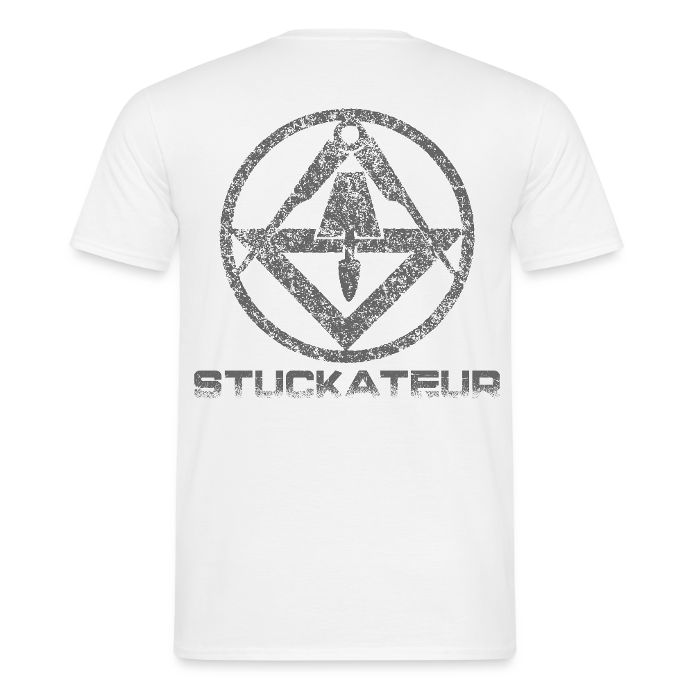 Unisex T-Shirt "Stuckateur" Weiß Männer T-Shirt