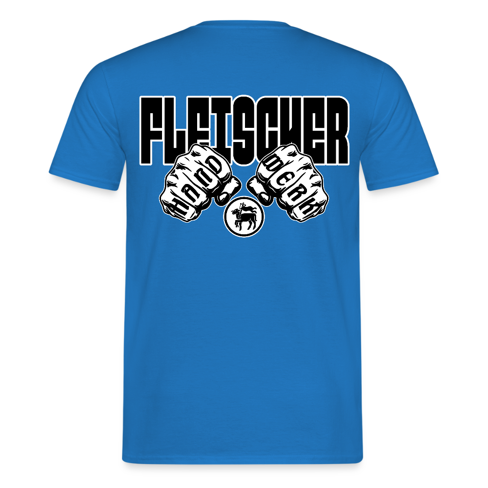 Unisex T-Shirt "Fleischer" (beidseitig bedruckt) Royalblau Männer T-Shirt