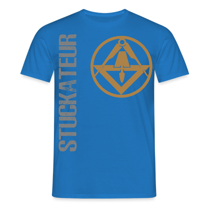 Unisex T-Shirt "Stuckateur" Royalblau Männer T-Shirt
