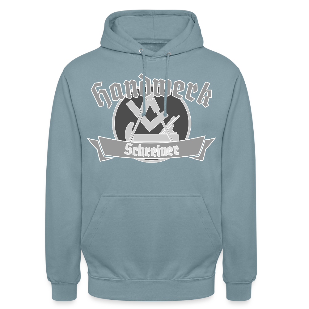 Unisex Hoodie "Schreiner" Nebelblau Unisex Hoodie