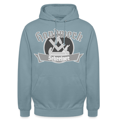 Unisex Hoodie "Schreiner" Nebelblau Unisex Hoodie