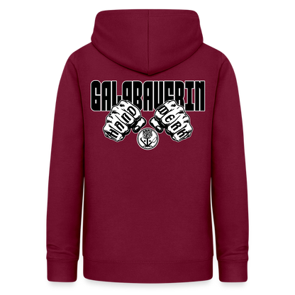 Frauen Hoodie "GaLaBauerin" (beidseitig beruckt) Bordeaux Frauen Hoodie