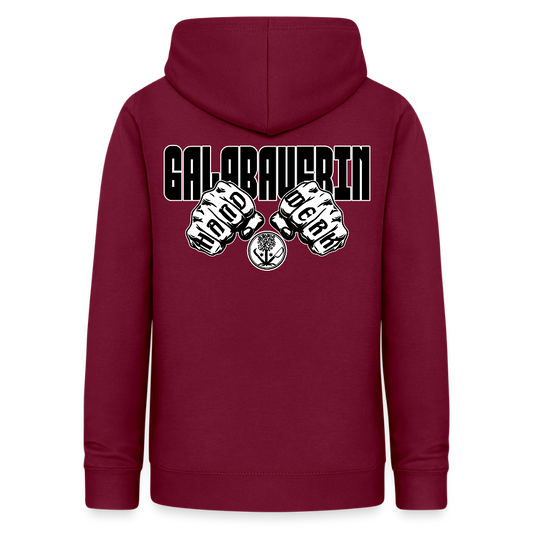 Frauen Hoodie "GaLaBauerin" (beidseitig beruckt) Bordeaux Frauen Hoodie