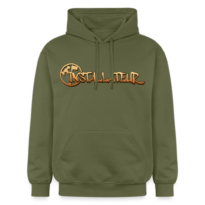 Gildan Unisex Softstyle® "Installateur" Militärgrün Gildan Unisex Softstyle® Midweight Hoodie