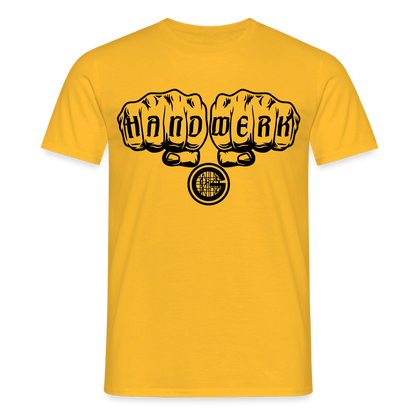 Unisex T-Shirt "Gerüstbauer" Gelb Männer T-Shirt