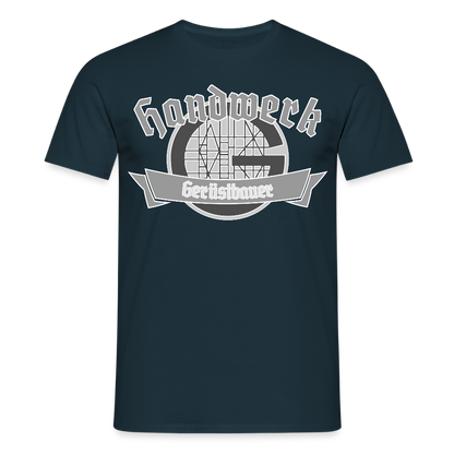 Unisex T-Shirt "Gerüstbauer" Navy Männer T-Shirt
