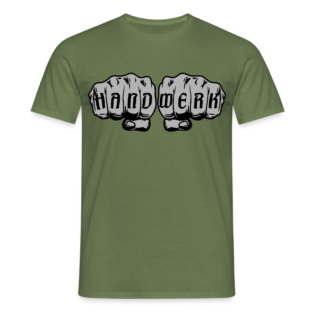 Unisex T-Shirt "Power-Handwerk" - Militärgrün