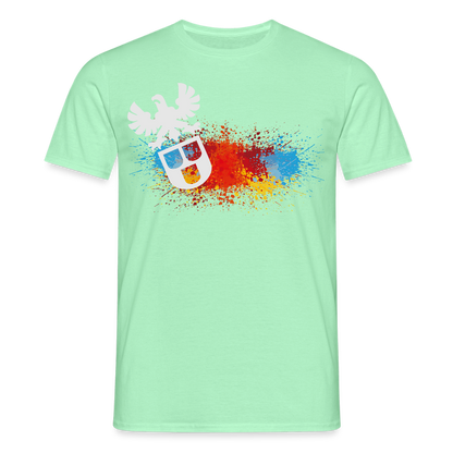 Unisex T-Shirt "Splash-Maler" Mintgrün Männer T-Shirt