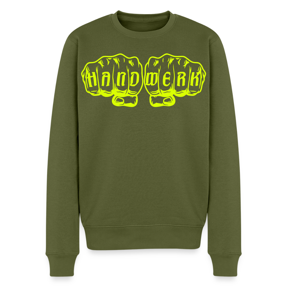 Unisex Premium Pullover "Metallbauer" neongelb Khaki Männer Premium Pullover