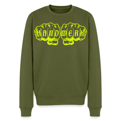 Unisex Premium Pullover "Metallbauer" neongelb Khaki Männer Premium Pullover
