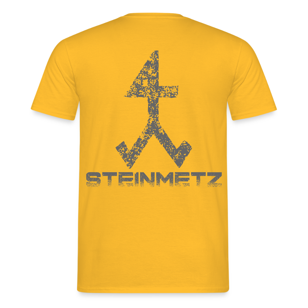 Unisex T-Shirt "Steinmetz" Gelb Männer T-Shirt