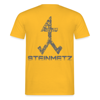 Unisex T-Shirt "Steinmetz" Gelb Männer T-Shirt
