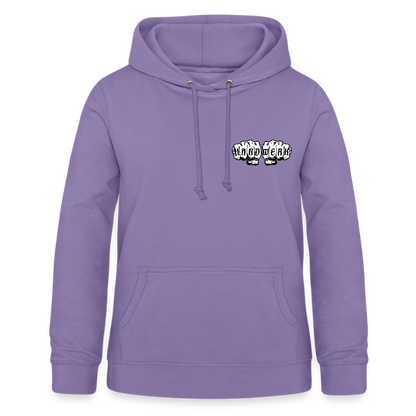 Frauen Hoodie "Heizungsbauerin" (beidseitig beruckt) - Lavendel