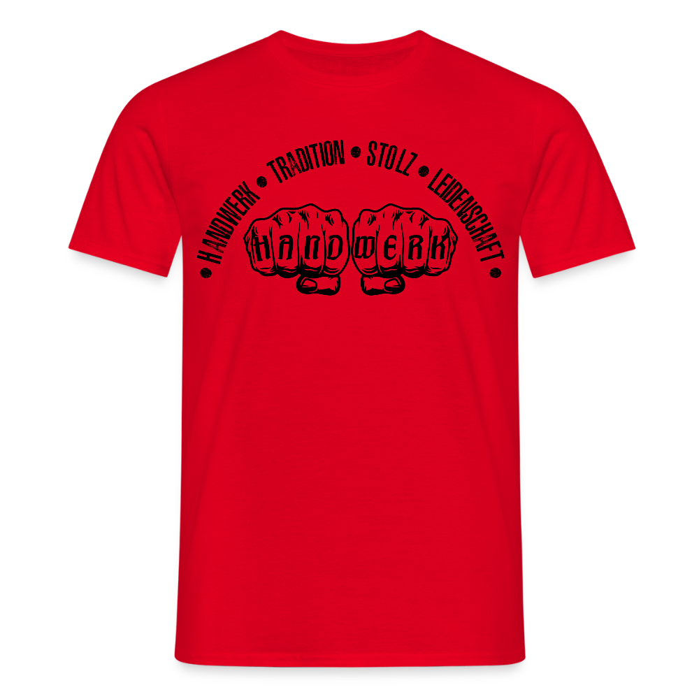 Unisex T-Shirt "Tradition/Stolz/Leidenschaft" Rot Männer T-Shirt