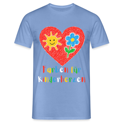 Unisex T-Shirt "Farben für Kinderherzen" carolina blue Männer T-Shirt