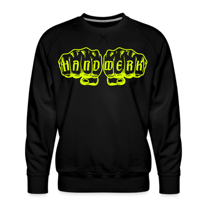 Unisex Premium Pullover "Gerüstbauer" neongelb - Schwarz