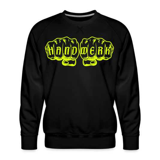 Unisex Premium Pullover "Gerüstbauer" neongelb - Schwarz