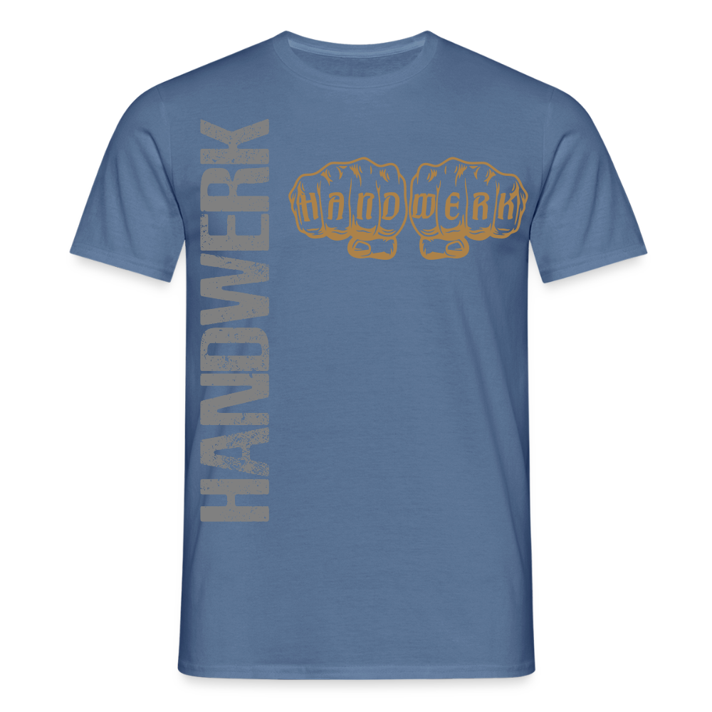Unisex T-Shirt "Handwerk24" Taubenblau Männer T-Shirt