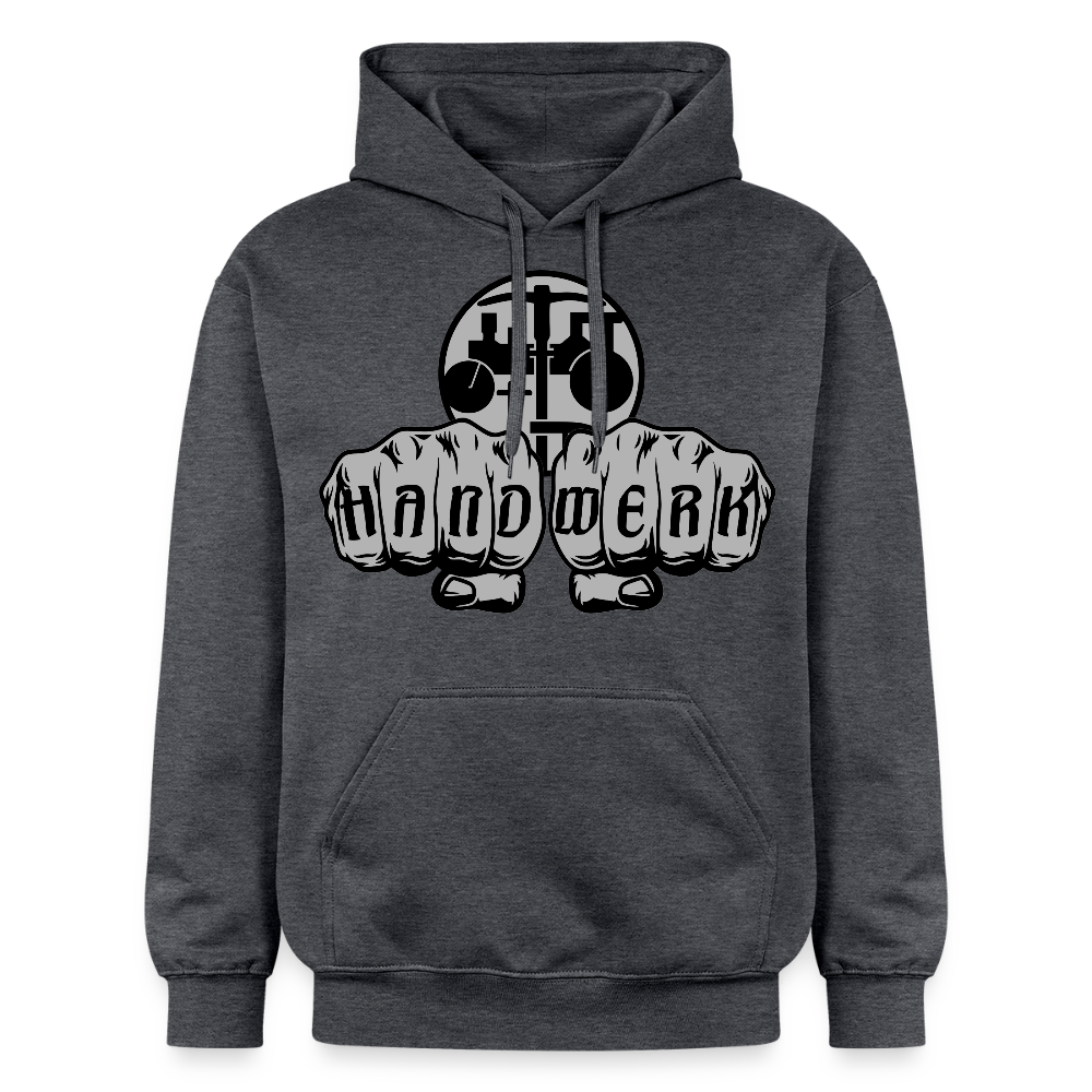 Gildan Unisex Softstyle® "Strassenbauer" Dunkelgrau meliert Gildan Unisex Softstyle® Midweight Hoodie