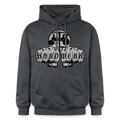 Gildan Unisex Softstyle® "Strassenbauer" Dunkelgrau meliert Gildan Unisex Softstyle® Midweight Hoodie