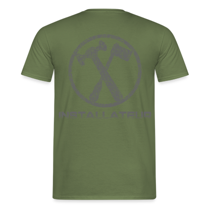 Unisex T-Shirt "Installateur" Militärgrün Männer T-Shirt