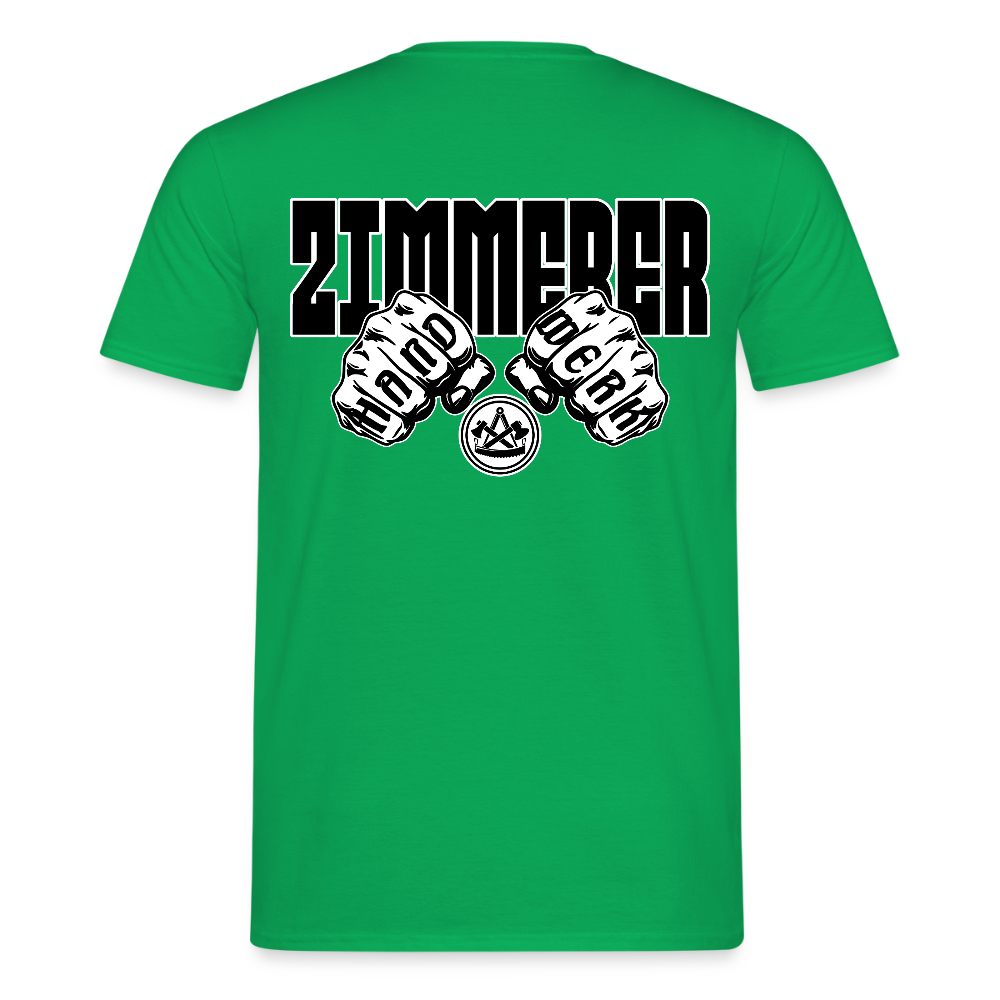 Unisex T-Shirt "Zimmerer" (beidseitig bedruckt) Kelly Green Männer T-Shirt