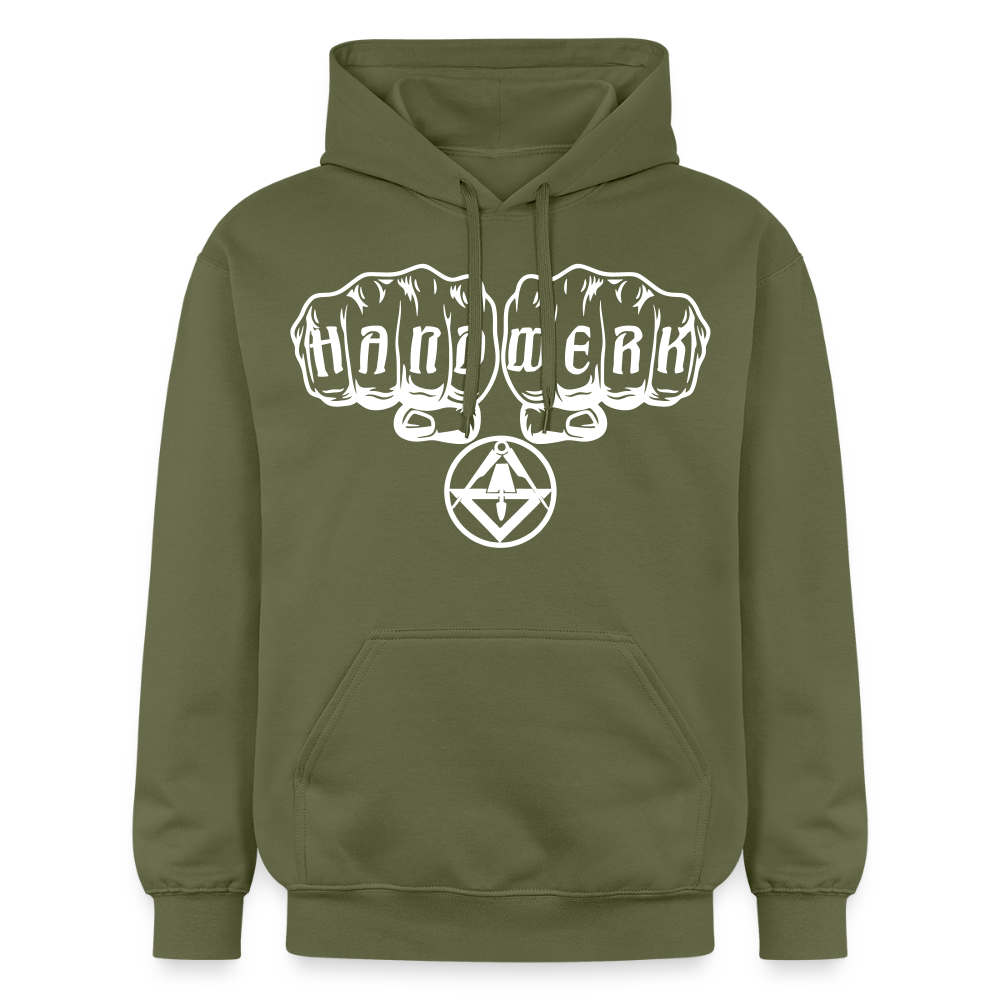 Gildan Unisex Softstyle® "Stuckateur" Militärgrün Gildan Unisex Softstyle® Midweight Hoodie