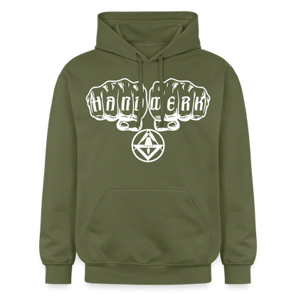 Gildan Unisex Softstyle® "Stuckateur" Militärgrün Gildan Unisex Softstyle® Midweight Hoodie