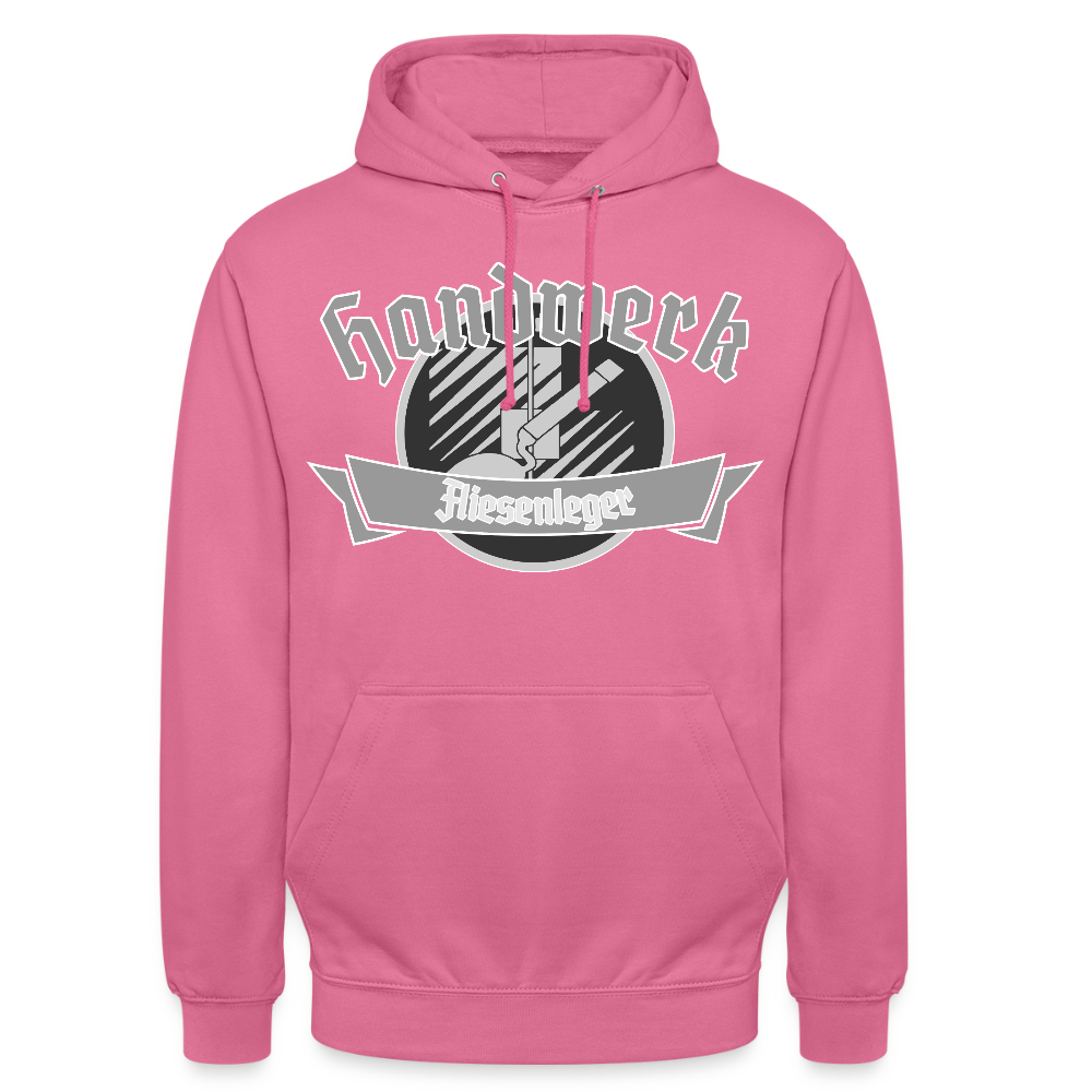 Unisex Hoodie "Fliesenleger" Pink Unisex Hoodie