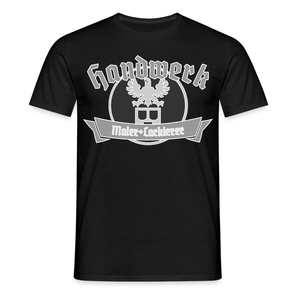 Unisex T-Shirt "Maler/Lackierer" Schwarz Männer T-Shirt