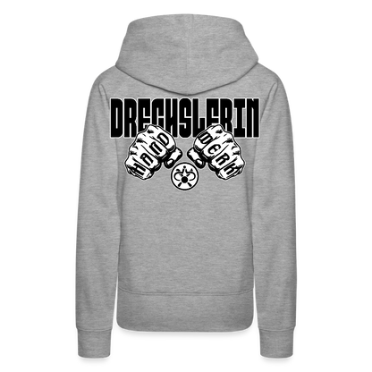 Frauen Hoodie "Drechsler" (beidseitig bedruckt) Grau meliert Frauen Premium Hoodie