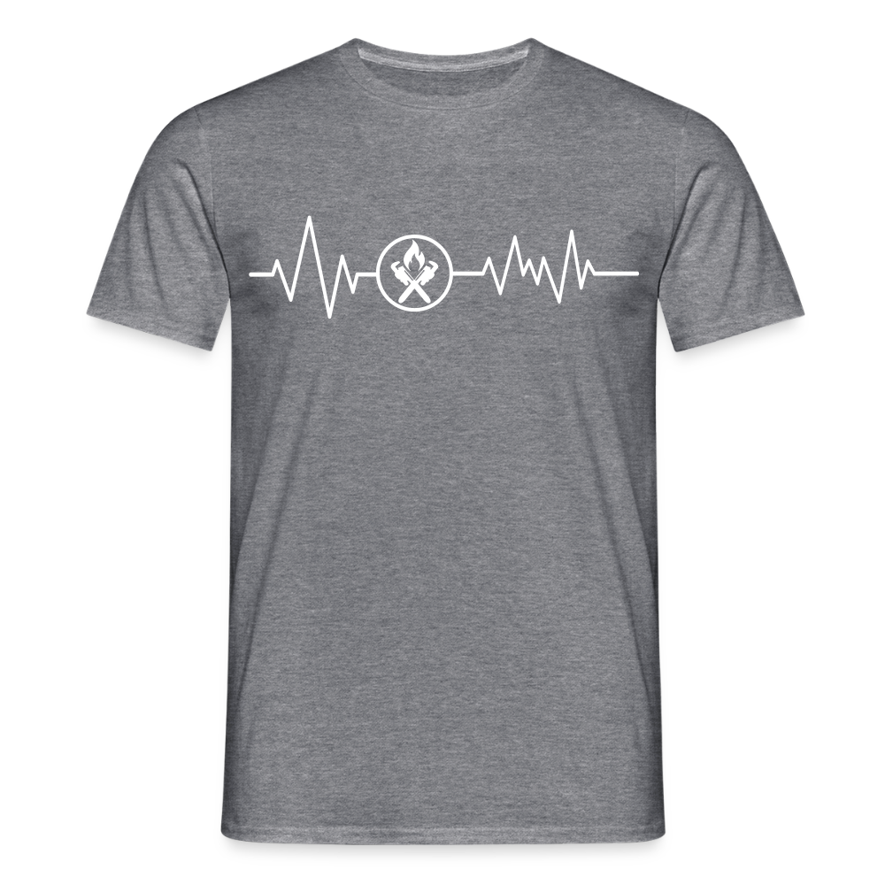 Unisex T-Shirt "Heizungsbauer" Graphit meliert Männer T-Shirt