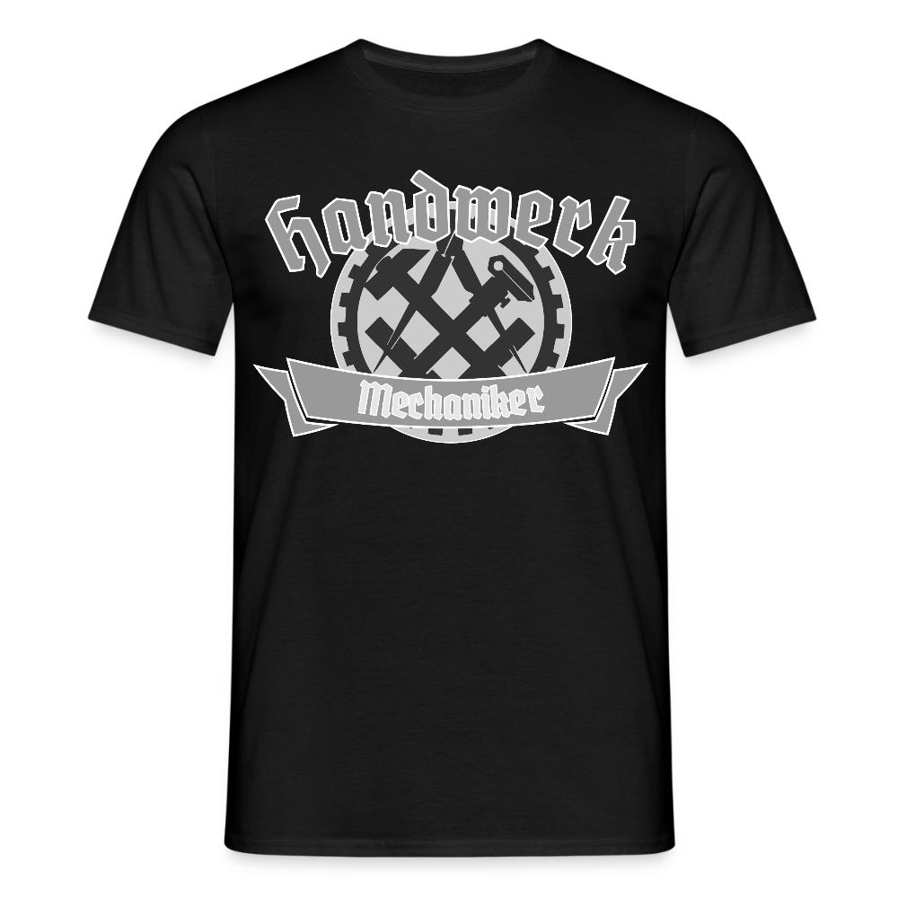 Unisex T-Shirt "Mechaniker" Schwarz Männer T-Shirt