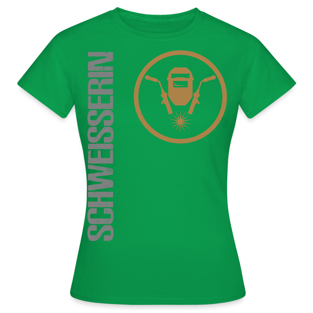 Frauen T-Shirt "Schweisserin" Kelly Green Frauen T-Shirt