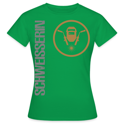 Frauen T-Shirt "Schweisserin" Kelly Green Frauen T-Shirt