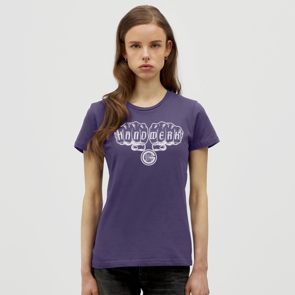 Frauen T-Shirt "Gerüstbauer" - Dunkellila