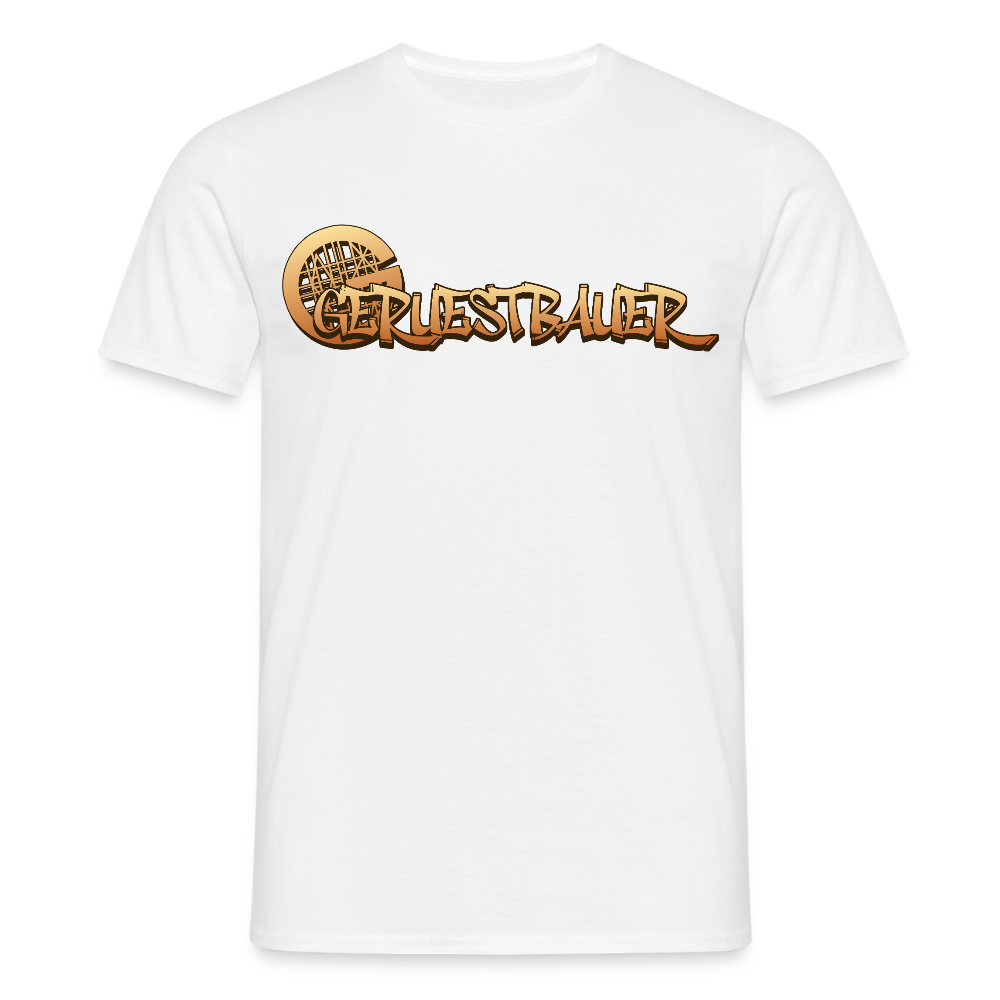 Unisex T-Shirt "Gerüstbauer" Weiß Männer T-Shirt