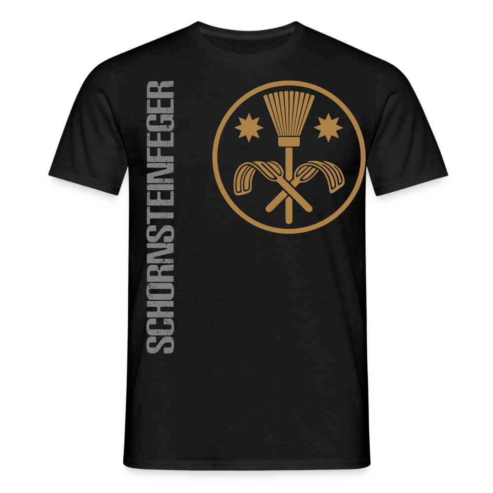 Unisex T-Shirt "Schornsteinfeger" Schwarz Männer T-Shirt