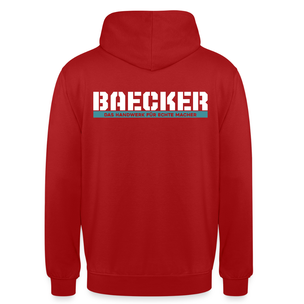 Unisex Hoodie HW-300 | MACHER "Bäcker" Rot Unisex Hoodie {{ color }}