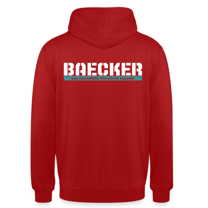 Unisex Hoodie HW-300 | MACHER "Bäcker" Rot Unisex Hoodie {{ color }}