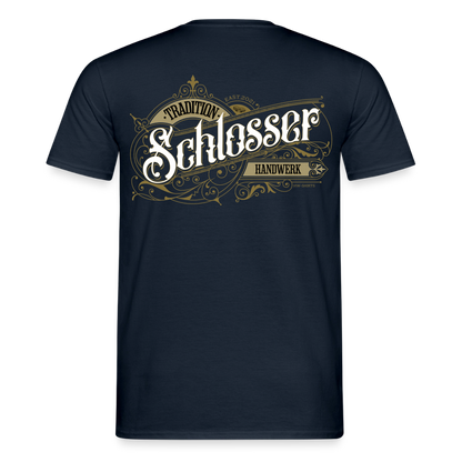 Unisex T-Shirt "Schlosser"-Nostalgie von Spreadconnect, Männer T-Shirt mit nostalgischem Druck, bequemes Baumwollshirt.